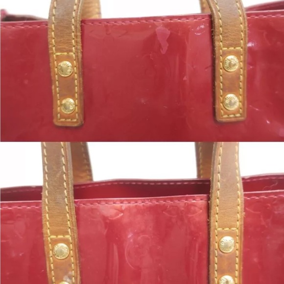 LOUIS VUITTON Reade PM Red Vernis Mini Bag Handbag - Picture 6 of 16